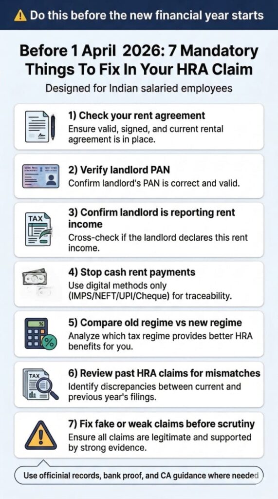 Checklist for HRA claim preparations