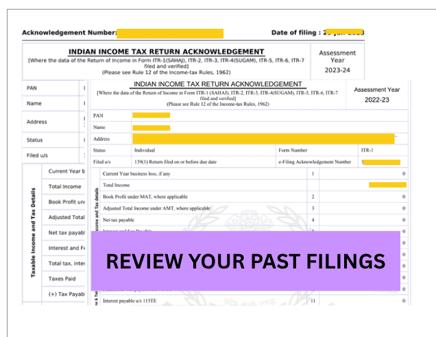 Review your past Filings